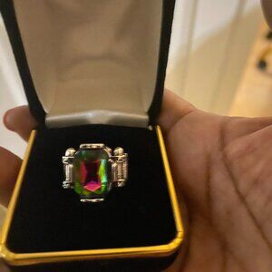 Gothic silvertone ring